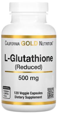 California Gold Nutrition, L-Glutathione (Reduced), 500 mg, 120 Veggie