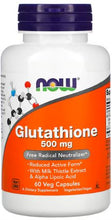 Load image into Gallery viewer, NOW Foods, Glutathione, 500 mg, 60 Veg Capsules
