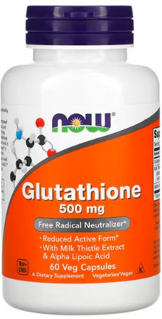 NOW Foods, Glutathione, 500 mg, 60 Veg Capsules