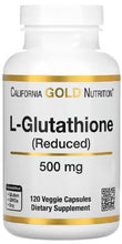 Load image into Gallery viewer, California Gold Nutrition, L-Glutathione (Reduced), 500 mg, 120 Veggie Capsules
